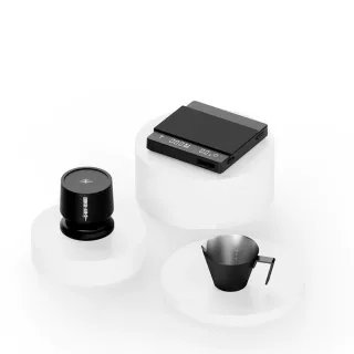 【MHW-3BOMBER】小魔方組合B款(小魔方電子秤2.0/落粉器-58mm通用黑色/澤田小量杯-單嘴100ml)