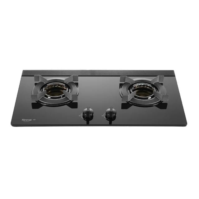 【林內】雙口爐內焰檯面爐LED旋鈕定時連動瓦斯爐(RB-N2681G-B基本安裝)