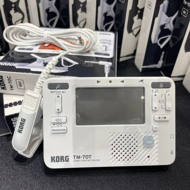 【KORG】TM-70C 調音器/節拍器+CM400 拾音夾(日本製造直送 ! 可隨身攜帶 ! 可視性再優化)