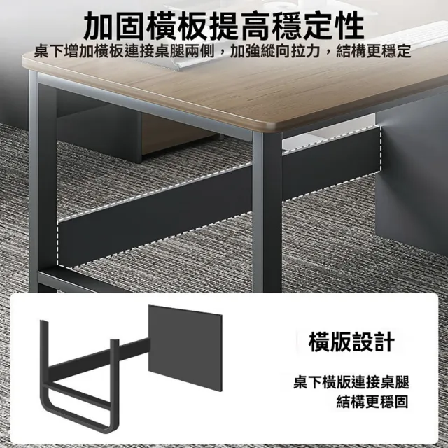 【巨匠】辦公桌 員工位辦公室桌 簡約職員桌 單人工位 臺式電腦桌 帶抽屜書桌 家用寫字桌(員工位辦公室桌)