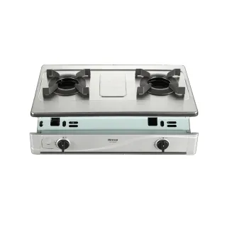 【林內】雙口爐內焰嵌入爐不鏽鋼瓦斯爐(RBTS-N2601S基本安裝)