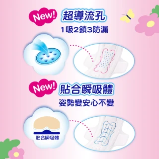 【Sofy蘇菲彈力貼身買8送9】超薄日夜用潔翼/日用基本衛生棉(日夜用潔翼16+1包)