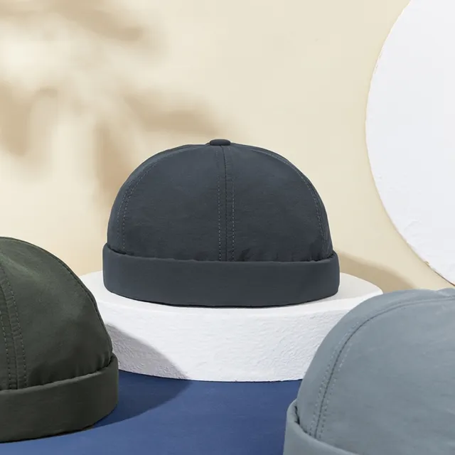 【紐約精品】現貨+預購 美式瓜皮帽防曬帽抗UV防曬帽老帽(嘻哈無檐速乾遮陽帽男女帽子5色a1je79)