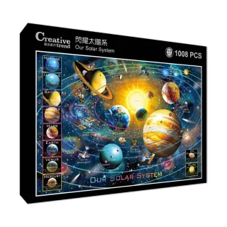 【雷諾瓦】閃耀太陽系/1008片拼圖/亞爵•崔士特曼/璀璨銀(桌遊/益智/裝飾/送禮/禮物/療癒)