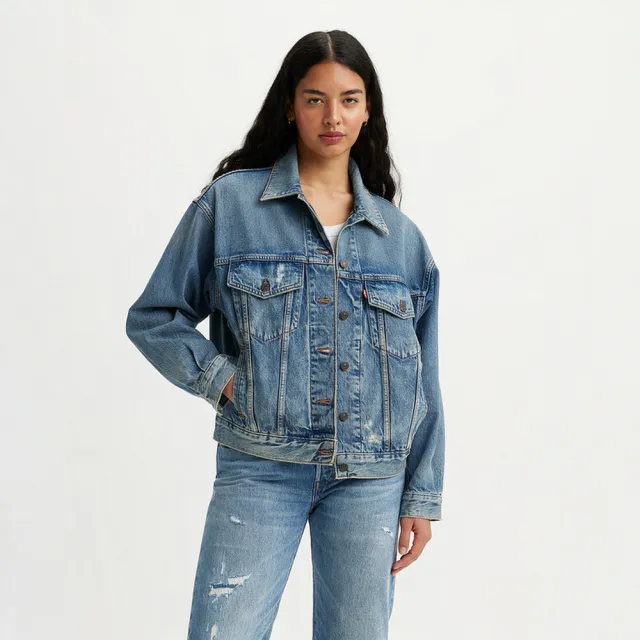 【LEVIS】女款 90年古著牛仔外套 丹寧外套 熱賣單品 002YZ-0001