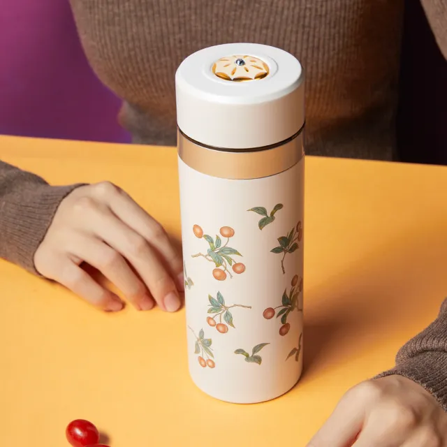 【乾唐軒】吉星喜果保溫杯  330ml(鎏金/ 2色)