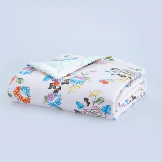 【WEDGWOOD】500織純棉印花 蠶絲涼感涼被 薄被四季被(百貨款｜單人150x195cm)