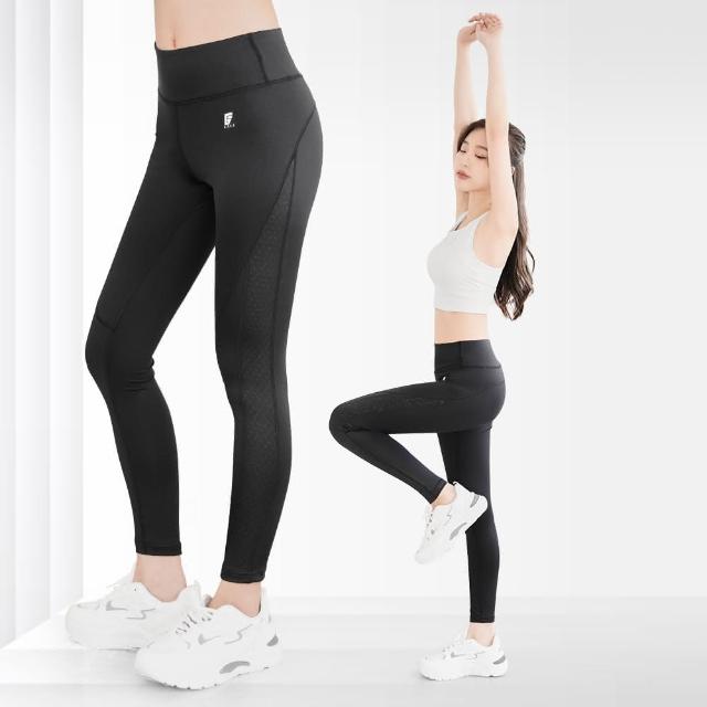 【GIAT 吉亞特】 製MIT女形力側紋排汗防曬彈力機能褲 S-XL 瑜珈.健身.休閒.跑步.登山 