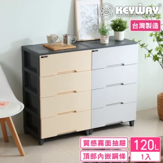 【KEYWAY 聯府】面寬54-艾倫寬型四層櫃(收納 置物櫃 抽屜櫃 MIT台灣製造)