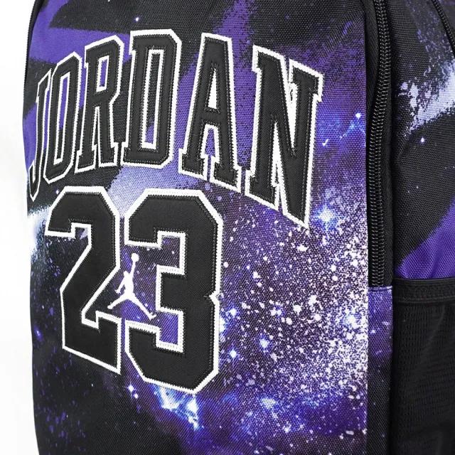 【NIKE 耐吉】Jordan Jersey 後背包 雙肩背 筆電包 防潑水 喬丹 黑藍(FQ0951-013)