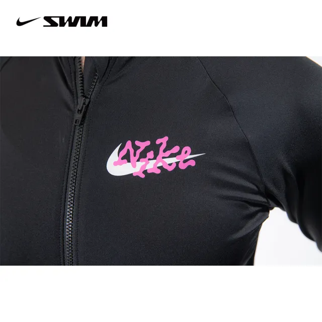【NIKE 耐吉】女長袖防曬衣 NESSE327 黑色