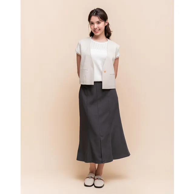 【perng yuh 芃諭名品】都會女子 開衩 魚尾 修身長裙(2025 SS Collection|4A春夏新品上市)