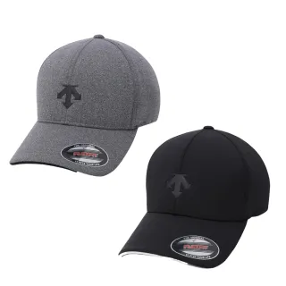 【DESCENTE】GOLF 男士 高爾夫帽 彈性運動帽(黑色/灰色)