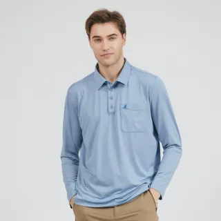 【TRAVELER 旅行者】男款膠原蛋白涼感消臭吸排抗UV長袖POLO衫｜251TR801(涼感/消臭/吸排/抗UV)
