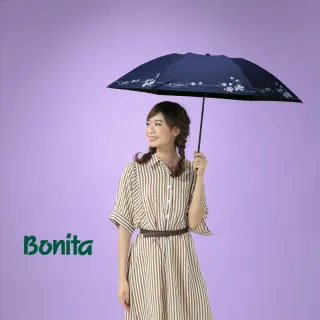 【Bonita 葆倪】花邊極輕量日式反向手開傘/968-5560(167g/21吋/反向不濕傘)