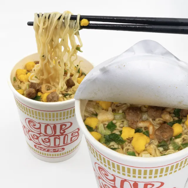 【NISSIN 日清】合味道原味系列杯麵 六入組杯麵 口味任選(海鮮味/鮮蝦味 70g/杯x6杯組)