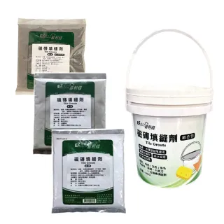 【愛家捷】易利修 磁磚填縫劑 600g DIY組合包(含批刀海綿  地磚接縫修補填補劑)