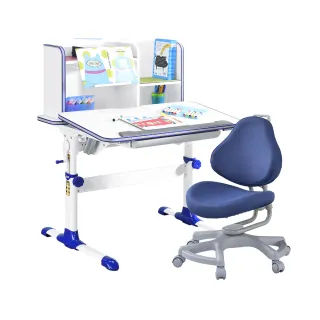 【SingBee 欣美】寬90cm 兒童桌椅組SBD-505A+168椅(書桌椅 兒童桌椅 兒童書桌椅 升降桌)