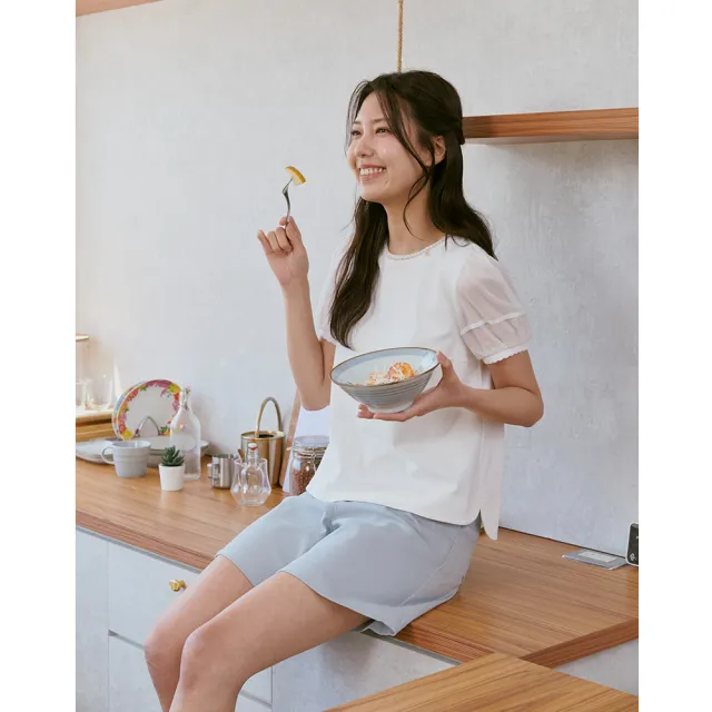 【perng yuh 芃諭名品】甜俏夏日 斜紋棉 短褲(2025 SS Collection|4A春夏形象系列)