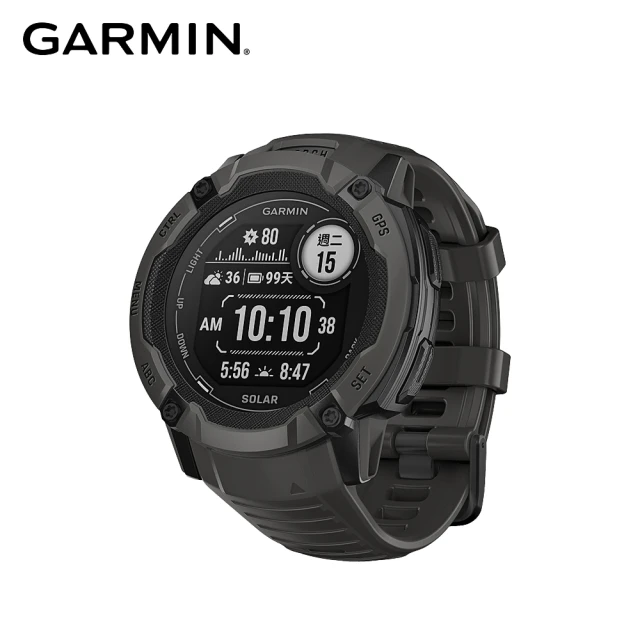 【GARMIN】INSTINCT 2X Solar 本我系列 太陽能GPS腕錶 石墨黑