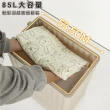 【ONE HOUSE】85L玉川大容量雙層附輪收納箱 2入(收納箱/滾輪整理箱/儲物櫃/居家收納)