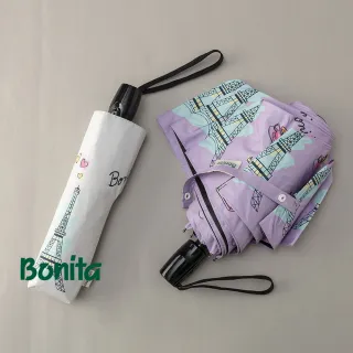 【Bonita 葆倪】巴黎風 防暴衝自動收開傘-968-5551(23吋大傘面/防暴衝自動收開傘)