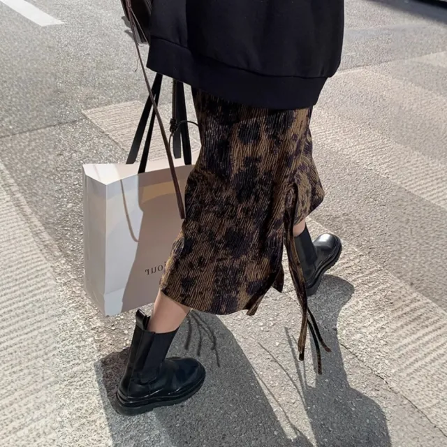 【米蘭精品】現貨+預購 女半身裙A字裙網紗裙中長裙百褶裙子大碼洋裝休閒大尺碼女裝(開叉褶皺A字大擺t1km3)