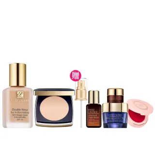 【Estee Lauder 雅詩蘭黛】粉持久控油粉餅組(粉底SPF10/PA++30ml+粉持久控油粉餅SPF10/防曬/IU同款)