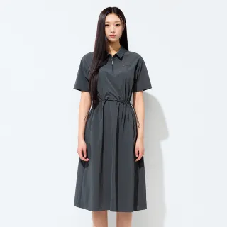 【Discovery Expedition】Freshvent 女版 輕量梭織半拉鍊連身裙(DWOP94053-DGS)