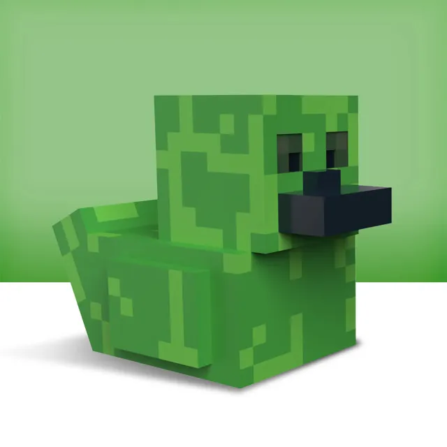 【TUBBZ】4吋潮流小鴨公仔 麥塊 MINECRAFT 苦力怕(黃色小鴨)
