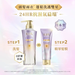 【LUX 麗仕】日本製 極輕光護膜精華髮膜180ml(頭髮雨衣 護色聚光/蓬鬆修護)