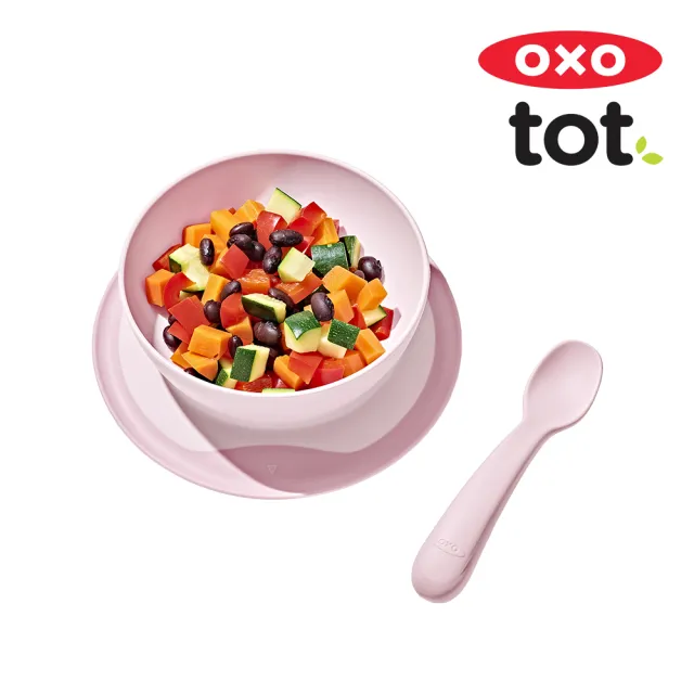 【美國OXO】tot 好吸力學習碗(超強吸盤 各種桌面適用 多色可選 6M+)