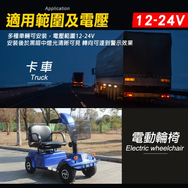 【智殿】示寬燈 防撞警示燈 信號燈 爆閃LED邊燈 側邊燈 工作燈 爆閃LED燈 警示燈(車邊燈12晶 165-SL12)