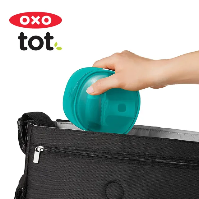 【美國OXO】tot 好滋味副食品研磨碗(靚藍綠/6M+)