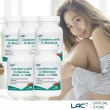 【LAC 利維喜】蔓越莓+D甘露糖膠囊x5入組(共300顆/私密呵護/甘露糖/維生素C/素食可.淨密)