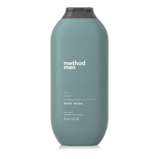 即期品【method 美則】男仕潔膚露-海洋衝浪532ml(運動 健身 中性 海洋藍調)