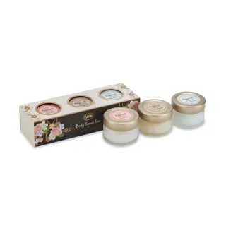 【SABON】官方直營 迷你身體磨砂膏禮盒(經典PLV+綠玫瑰+茉莉花語)