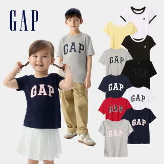 【GAP】童裝 Logo純棉刺繡/小熊圓領短袖T恤-多款可選(737870&744462&459909&708370)