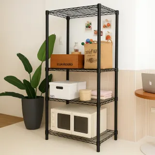 【居家cheaper】MIT耐重型四層架91X46X180cm (鐵架/收納/櫃子/電器櫃/層架/簽到)