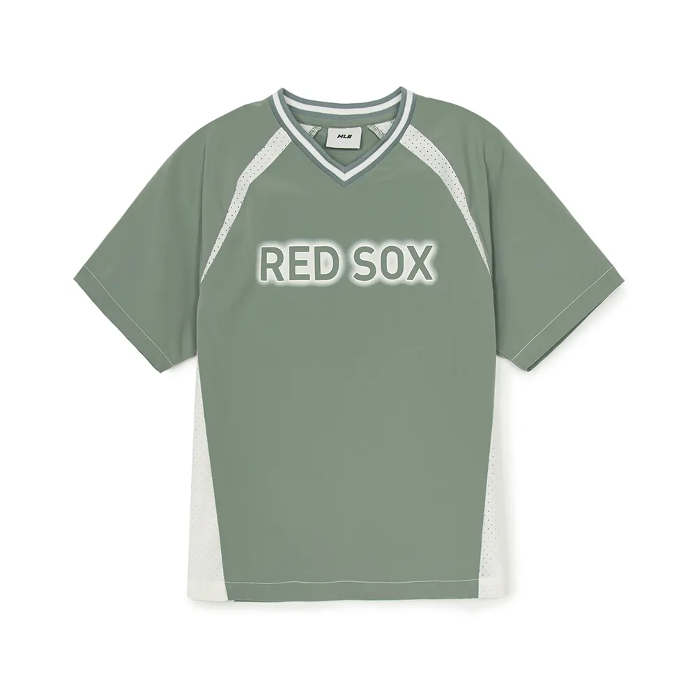 【MLB】童裝 短袖T恤 Varsity系列 波士頓紅襪隊(7ATSV0653-43KAM)