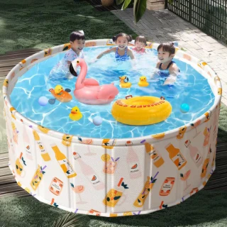 【CGW】泳池 免充氣 折疊泳池160cm(附戲水池工具 游泳池 球池 儲水桶)