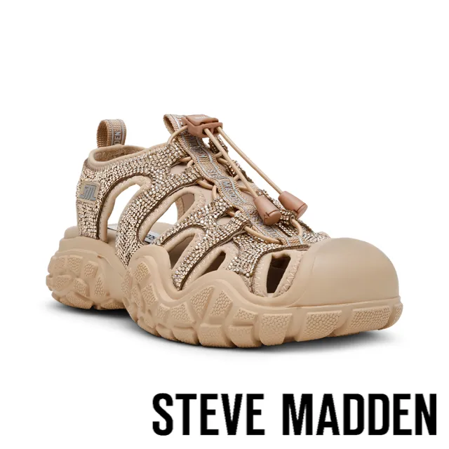 【steve madden】簍空鑽面束口休閒鞋 MIDNITE(卡其色)