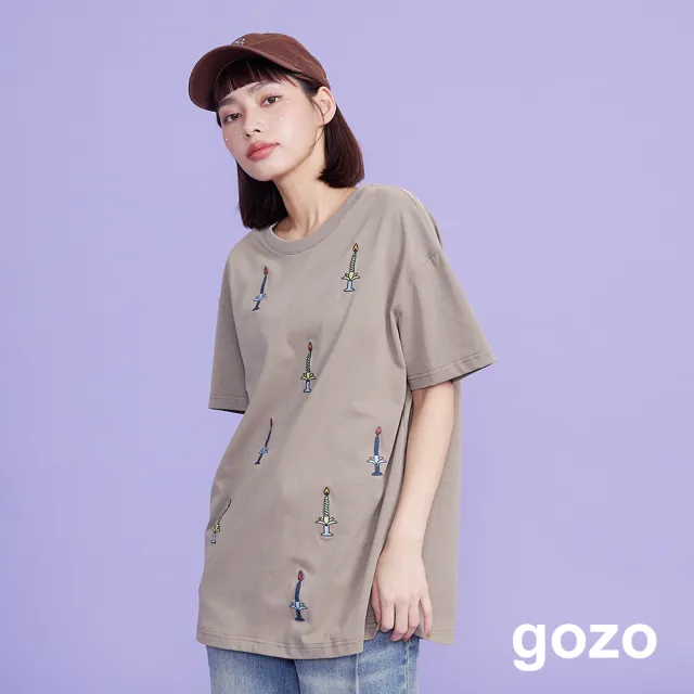 【gozo】點蠟燭許願擴型T恤(兩色)