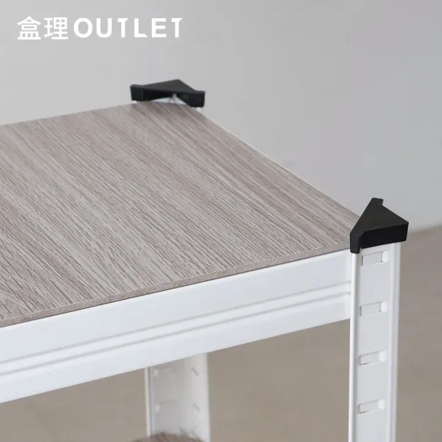 【TrueLife】耐重小型三層置物鐵架(白色/黑色  角鋼架 層架 收納架 貨架)