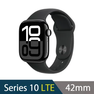 運動錶帶組【Apple】Apple Watch S10 LTE 42mm(鋁金屬錶殼搭配運動型錶帶)