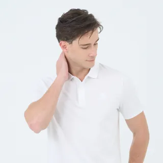 【GIORDANO 佐丹奴】男裝桑蠶絲短袖POLO衫 Liquid Touch系列(01 標誌白)