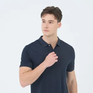 【GIORDANO 佐丹奴】男裝桑蠶絲短袖POLO衫 Liquid Touch系列(27 新海軍藍)
