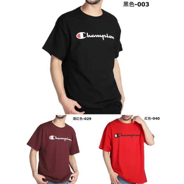 【Champion】冠軍 純棉 5.2盎司薄款 LOGO 短袖 T恤 上衣 短T CLASSIC GRAPHIC TEE SCRIPT(請留意尺碼數據)
