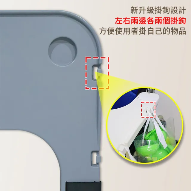 【挪威森林】升級便利掛鉤輪椅專用特選塑鋼餐桌板(輪椅桌板 輪椅桌 輪椅餐桌)