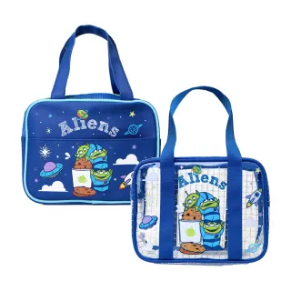 【HOUSUXI 舒希 官方直營】迪士尼玩具總動員系列-三眼怪-兒童餐袋-A3(皮革/透明2款任選)